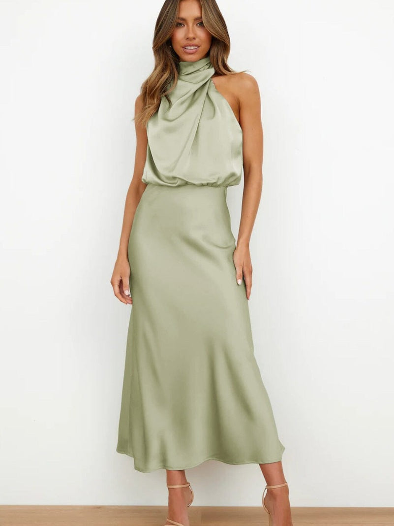 Grace™ | Elegáns Selyem Ruha 