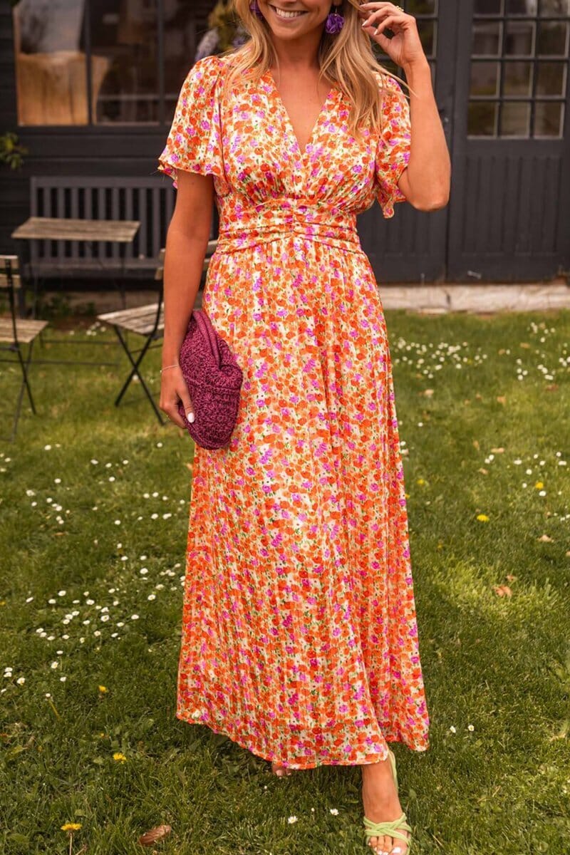 Sandra™ | Nyári V-nyakú Maxi Ruha